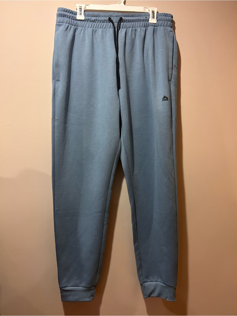 RBX Men’s Light Blue‎ Quick Dry Joggers Large Pockets Athletic Drawstring Sport